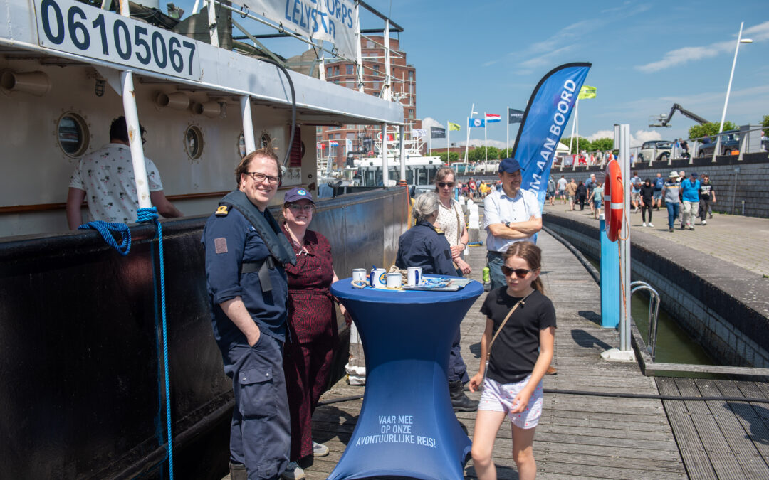 Veel bezoekers aan ons schip tijdens Nationale Oldtimerdag