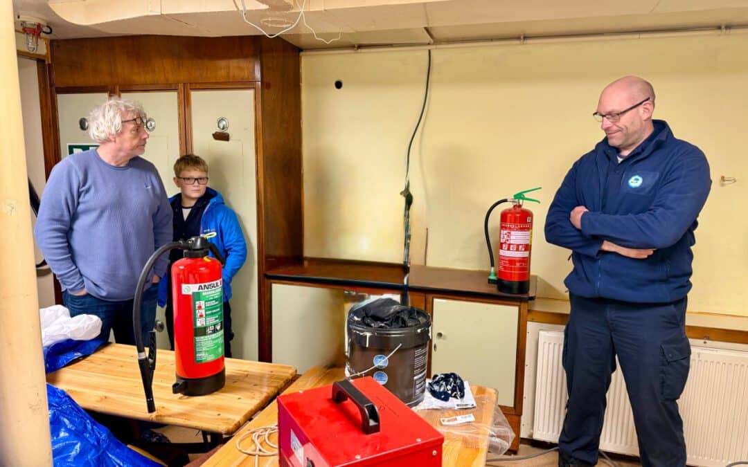 Drukte aan boord afgelopen zaterdag